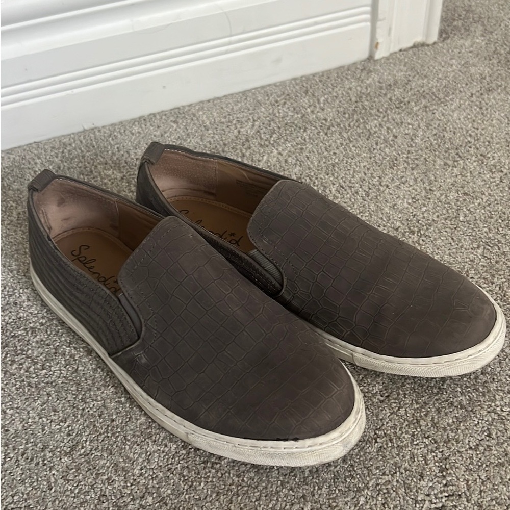 Splendid Crocodile texture gray slides size 9.5
